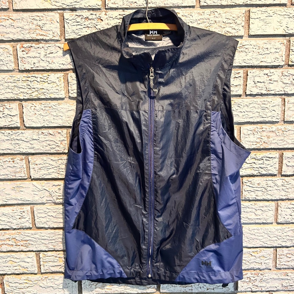 Helly Hansen Mens Navy Blue Black Full Zip Performance Vest Small